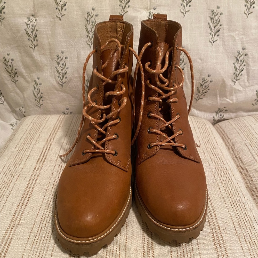 Madewell Leather Clair Lace Up Boot